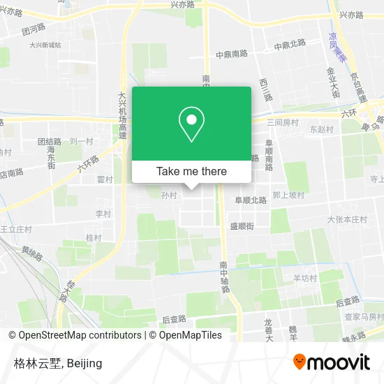 格林云墅 map