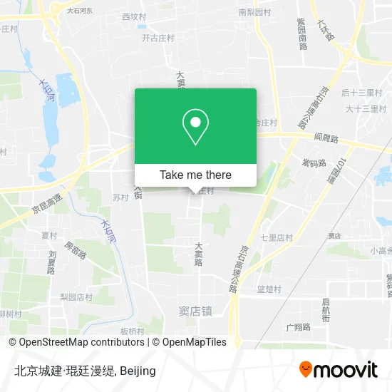 北京城建·琨廷漫缇 map