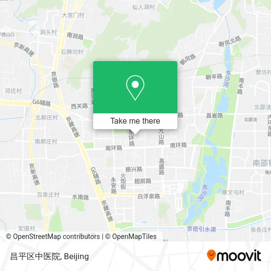昌平区中医院 map
