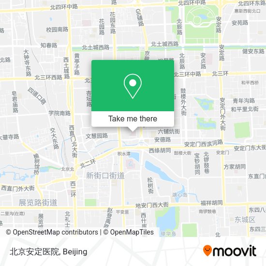 北京安定医院 map