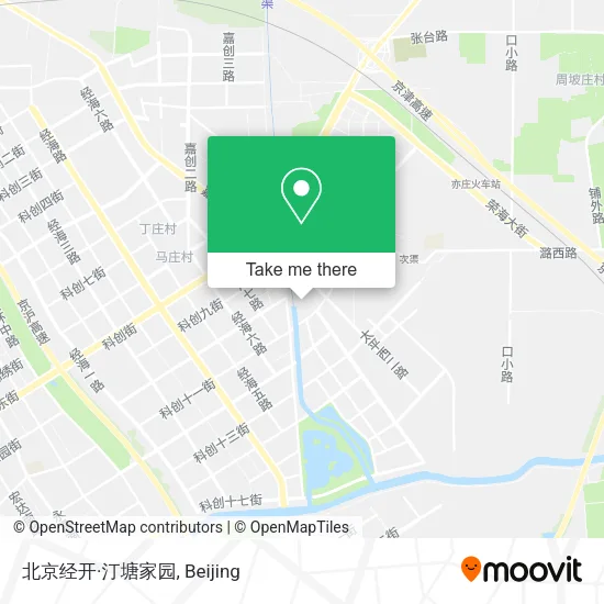 北京经开·汀塘家园 map
