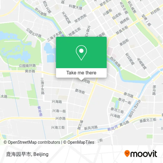 鹿海园早市 map