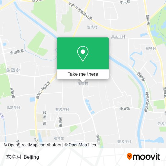 东窑村 map