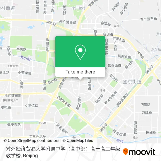 对外经济贸易大学附属中学（高中部）高一高二年级教学楼 map