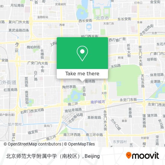 北京师范大学附属中学（南校区） map
