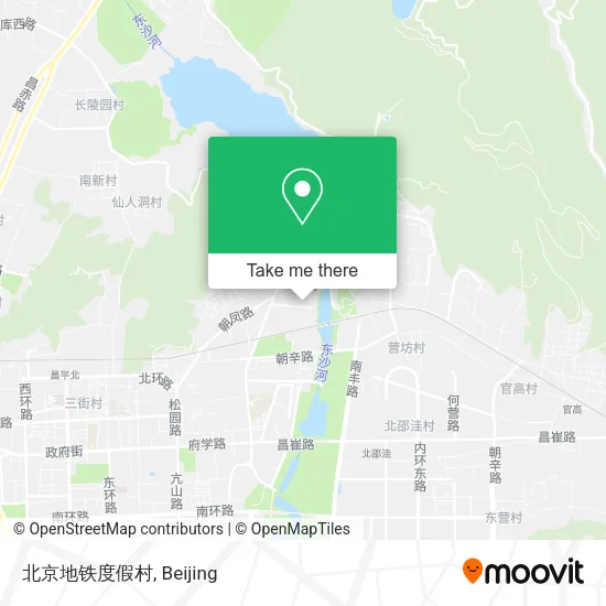 北京地铁度假村 map