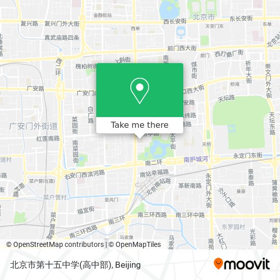 北京市第十五中学(高中部) map
