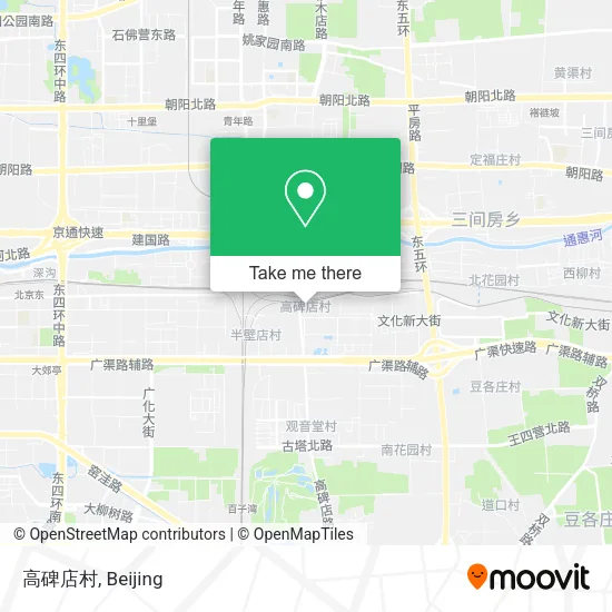 高碑店村 map