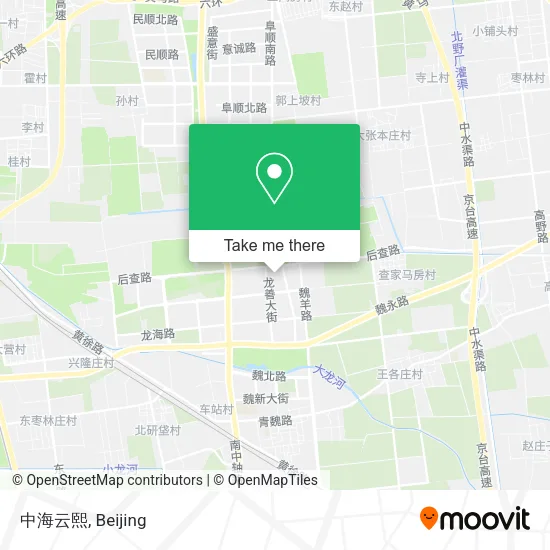 中海云熙 map
