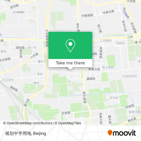 规划中学用地 map