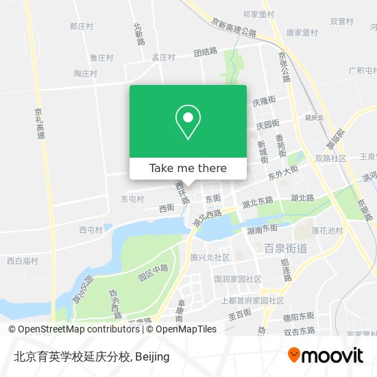 北京育英学校延庆分校 map