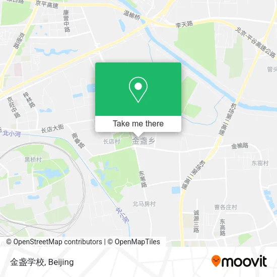 金盏学校 map