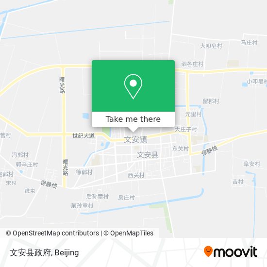 文安县政府 map
