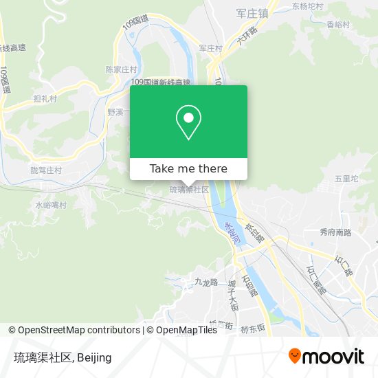 琉璃渠社区 map