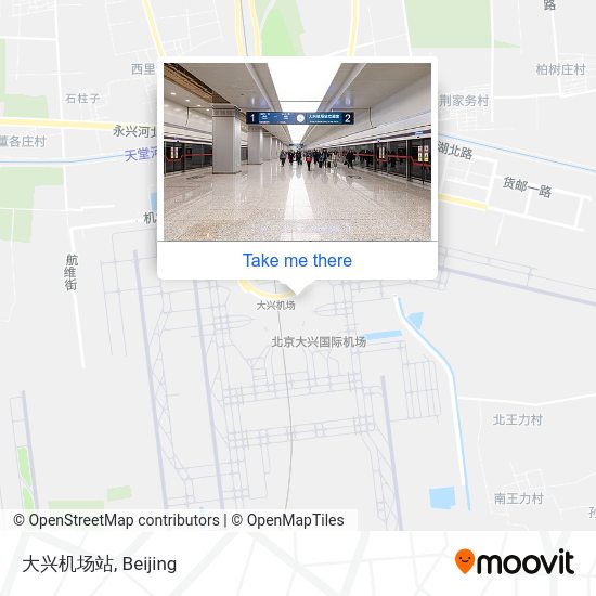 大兴机场站 map