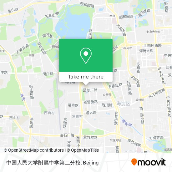 中国人民大学附属中学第二分校 map