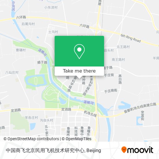 中国商飞北京民用飞机技术研究中心 map