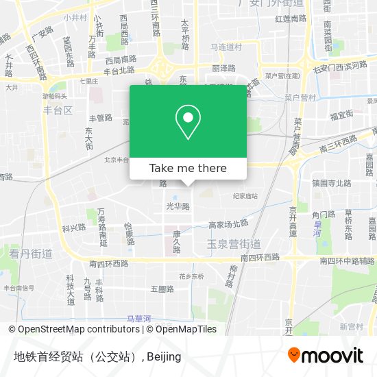 地铁首经贸站（公交站） map