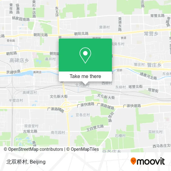 北双桥村 map