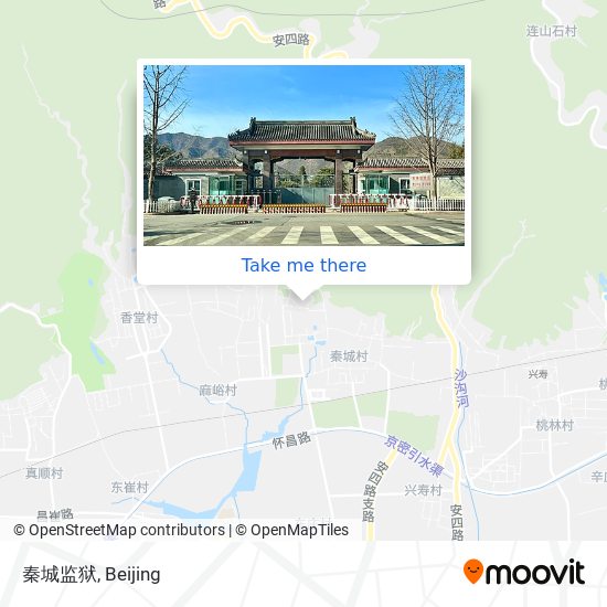 秦城监狱 map