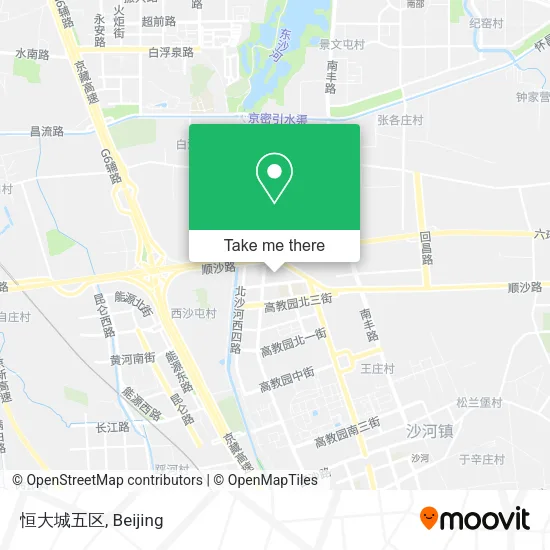 恒大城五区 map