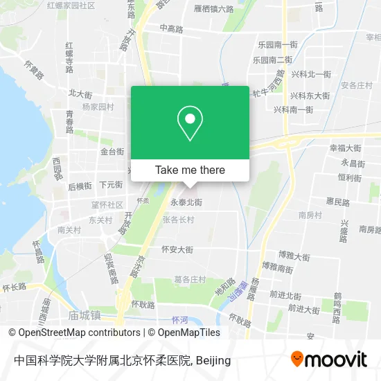中国科学院大学附属北京怀柔医院 map