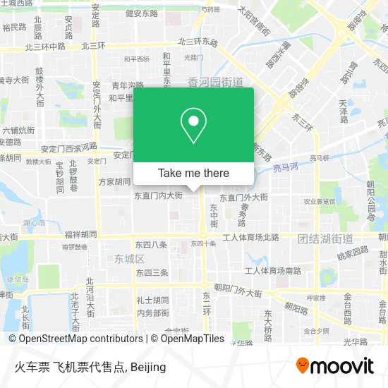 火车票 飞机票代售点 map