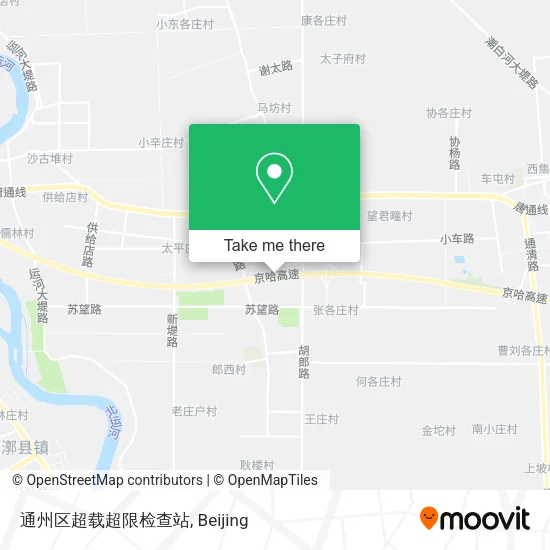 通州区超载超限检查站 map