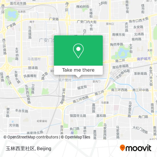 玉林西里社区 map