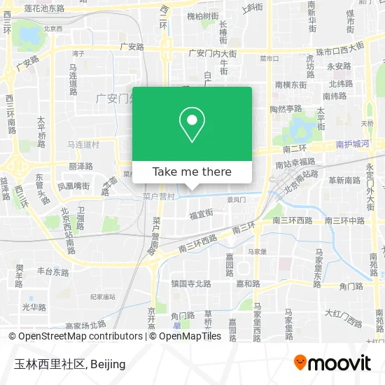 玉林西里社区 map