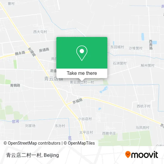 青云店二村一村 map