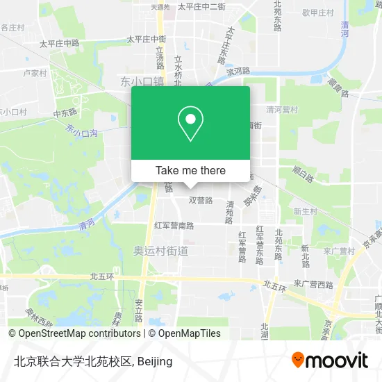 北京联合大学北苑校区 map