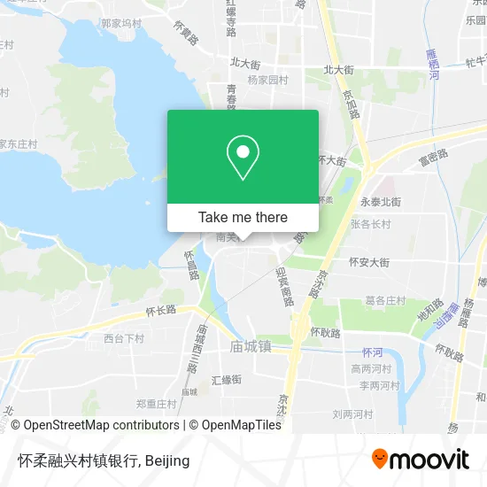 怀柔融兴村镇银行 map