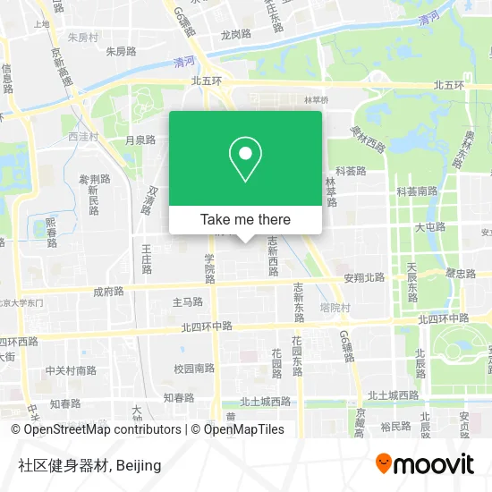 社区健身器材 map
