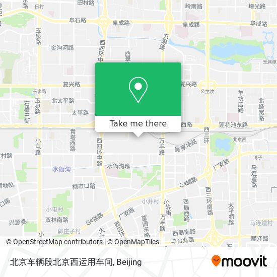北京车辆段北京西运用车间 map