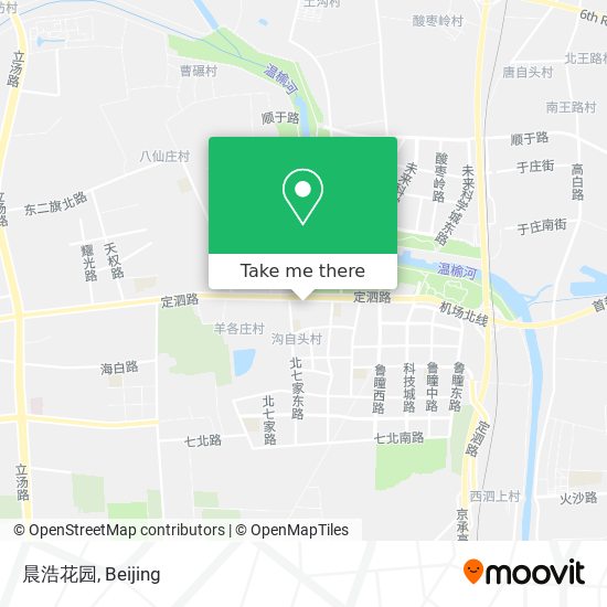 晨浩花园 map