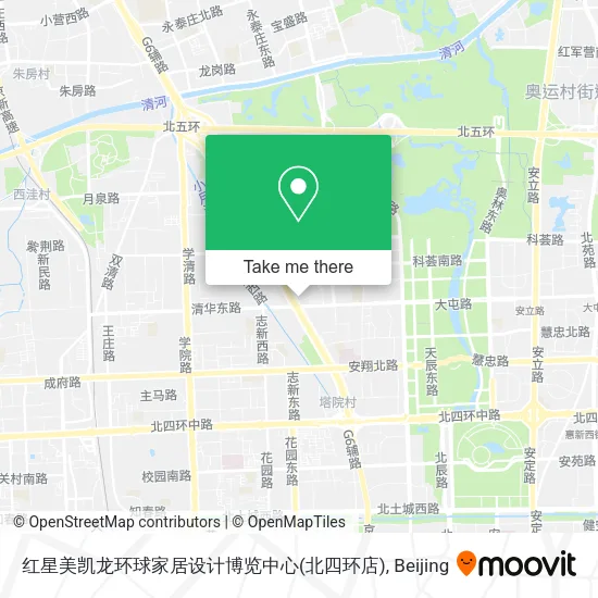 红星美凯龙环球家居设计博览中心(北四环店) map