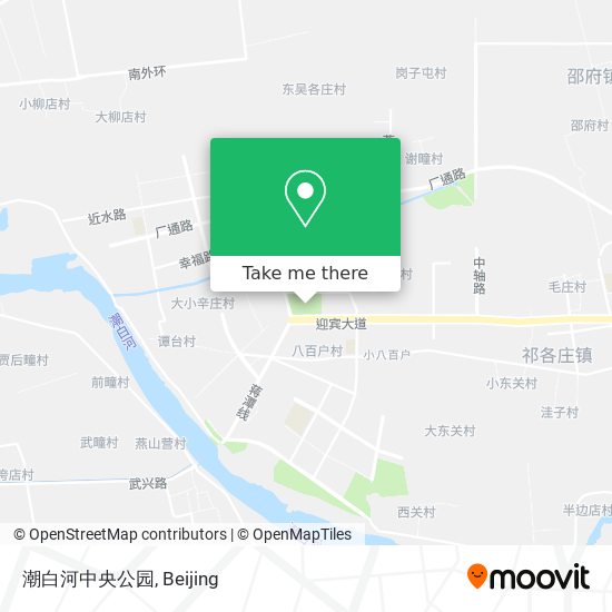 潮白河中央公园 map