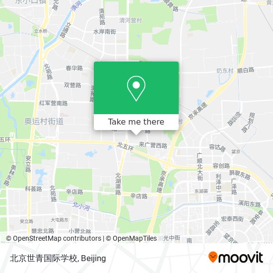 北京世青国际学校 map