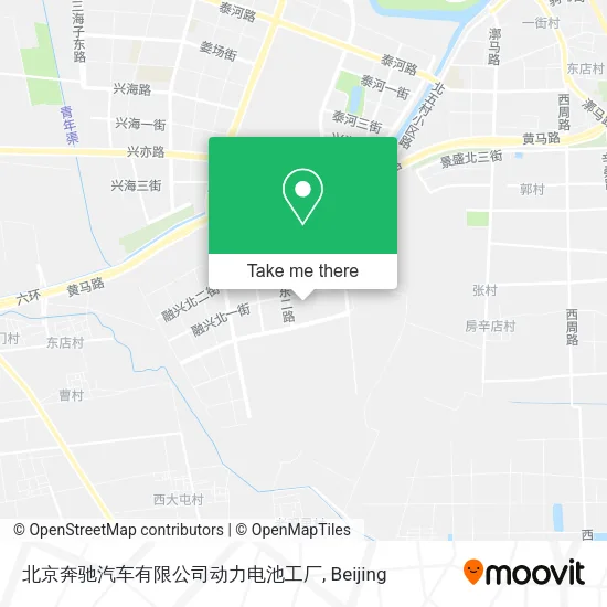 北京奔驰汽车有限公司动力电池工厂 map