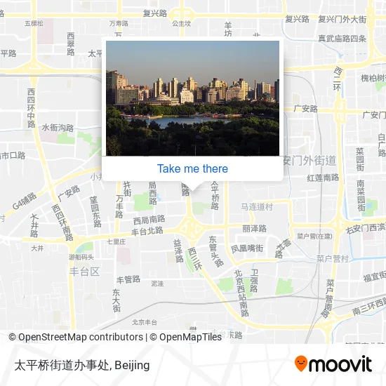 太平桥街道办事处 map