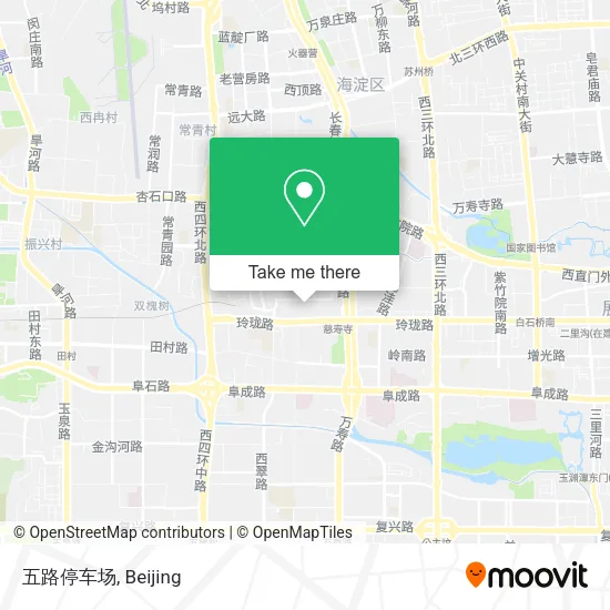 五路停车场 map