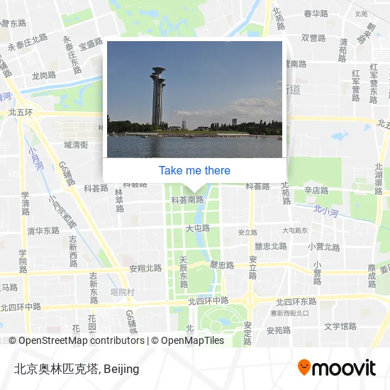 北京奥林匹克塔 map
