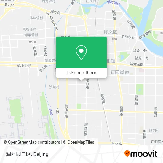澜西园二区 map