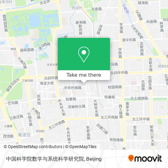 中国科学院数学与系统科学研究院 map