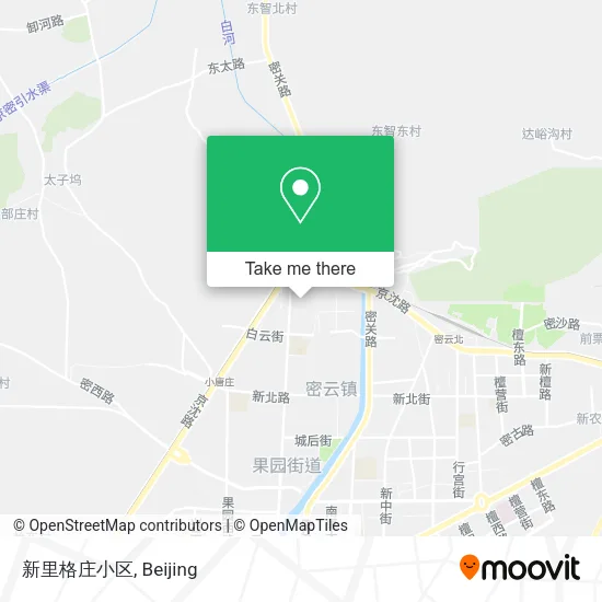 新里格庄小区 map