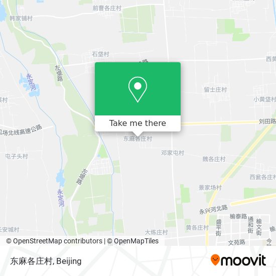 东麻各庄村 map