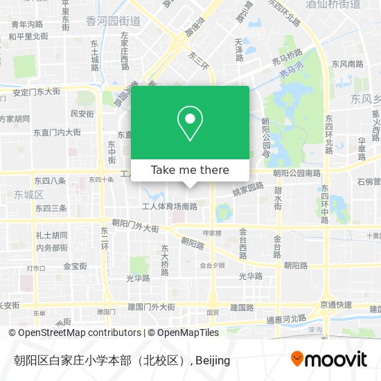 朝阳区白家庄小学本部（北校区） map