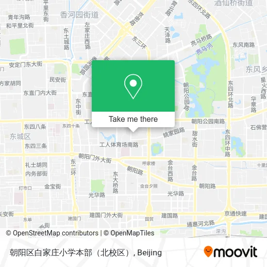 朝阳区白家庄小学本部（北校区） map