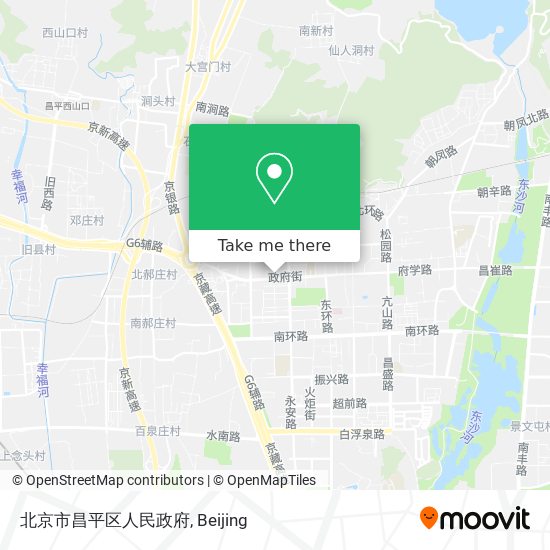 北京市昌平区人民政府 map